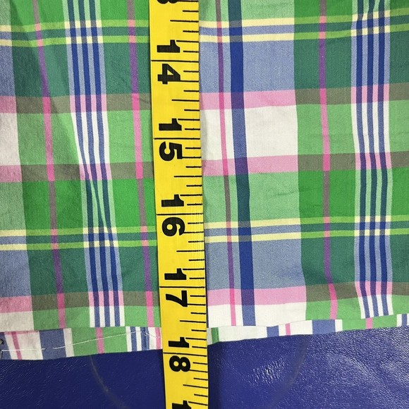 Ralph Lauren Polo Golf Womens Plaid Skort Size 12 Green Pink Preppy Tennis - Picture 11 of 11